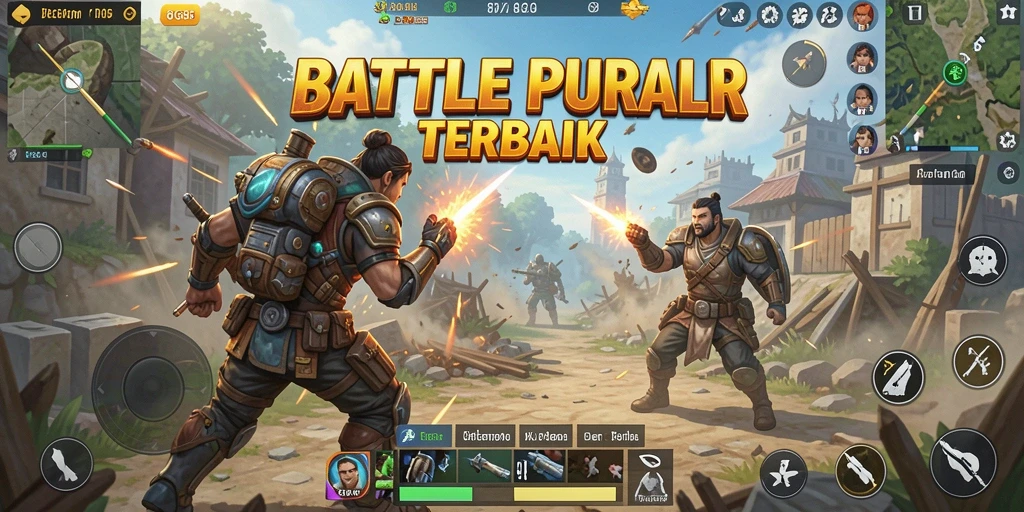 Gameplay seru dan menegangkan di 8G8G Battle Royale.