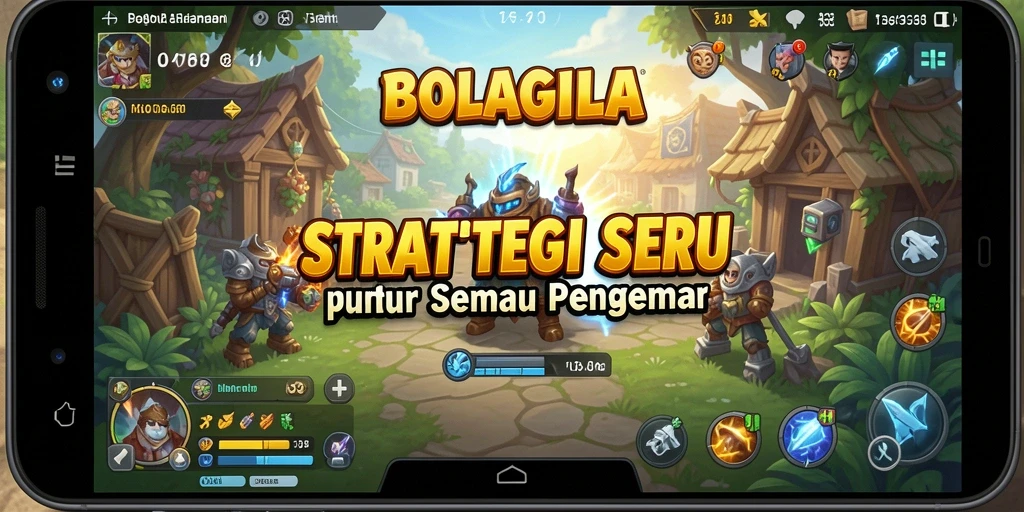 Tampilan gameplay <strong>BOLAGILA</strong> yang mendebarkan dan penuh strategi.