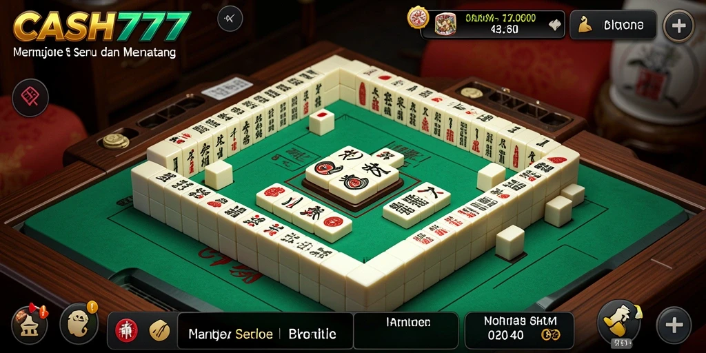 Tampilan gameplay Mahjong yang menarik di CASH777.