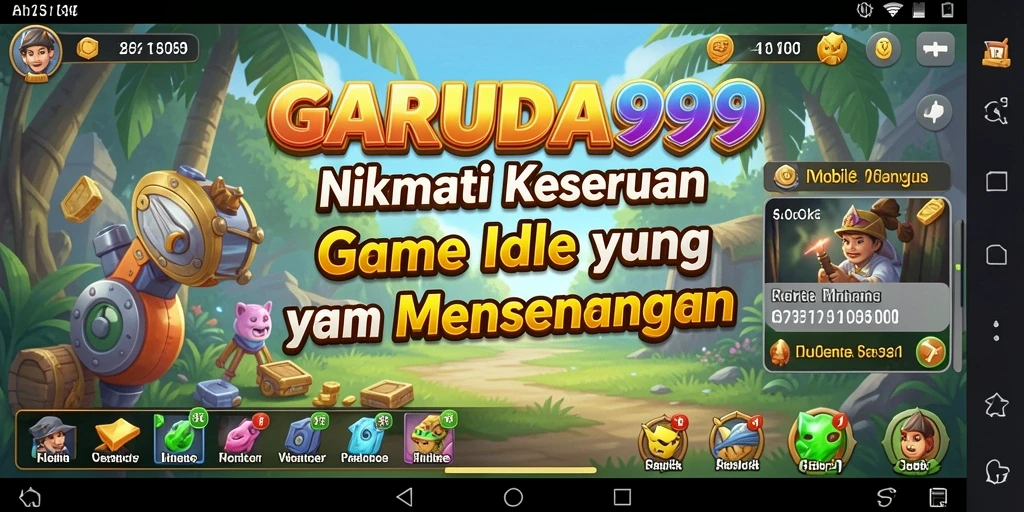 Tampilan gameplay GARUDA999 yang menarik dan adiktif di genre Idle.