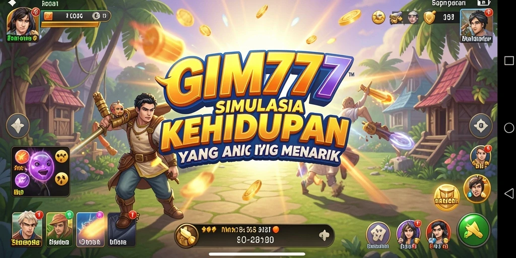 Tampilan gameplay GIM777 yang menawan dengan karakter dan lingkungan simulasinya.