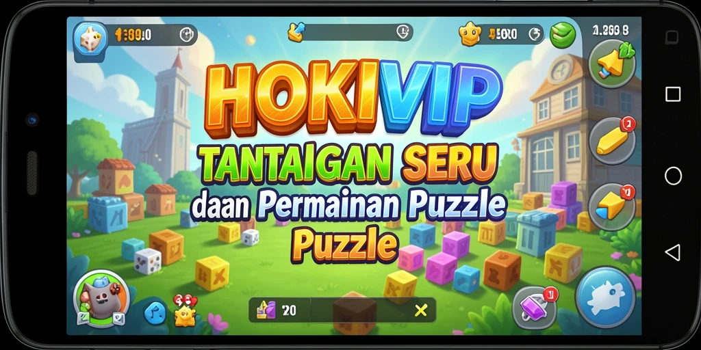 Gameplay seru HOKIVIP dengan berbagai tantangan puzzle.