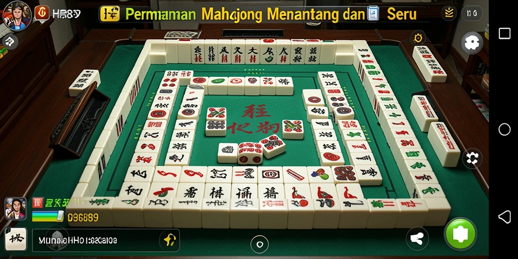 Tampilan menarik dari gameplay Mahjong di HR89.