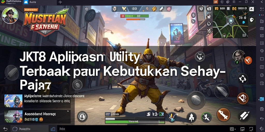 Tampilan antarmuka JKT8 yang memudahkan navigasi pengguna.