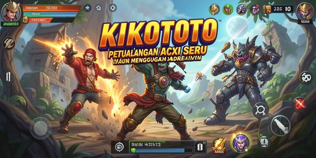 Tangkapan layar gameplay KIKOTOTO dengan aksi mendebarkan.