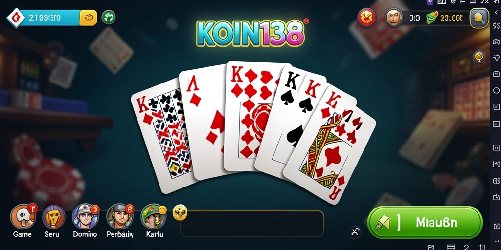 Tampilan gameplay Domino yang menarik dan seru.