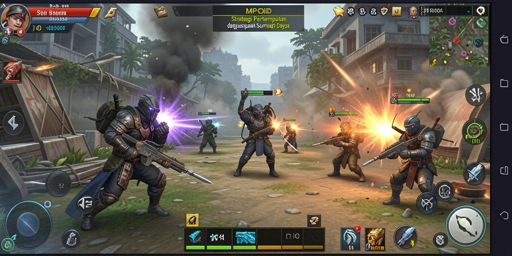 Tampilan gameplay MPOID yang menegangkan dan penuh taktik.