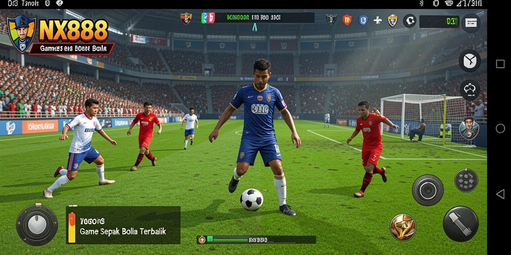 Tampilkan gameplay seru di NX888 dengan aksi sepak bola yang menegangkan.