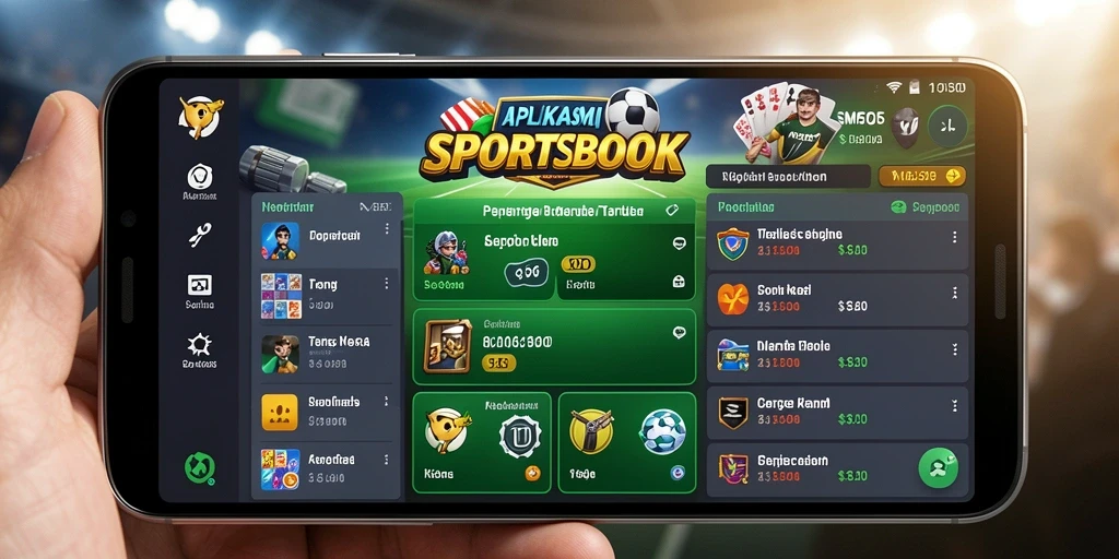 Tampilan menarik dari aplikasi Sportsbook SM605 dengan fitur taruhan inovatif.