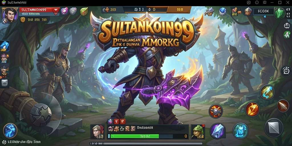 Tampilan seru gameplay SULTANKOIN99 dengan aksi epic MMORPG.