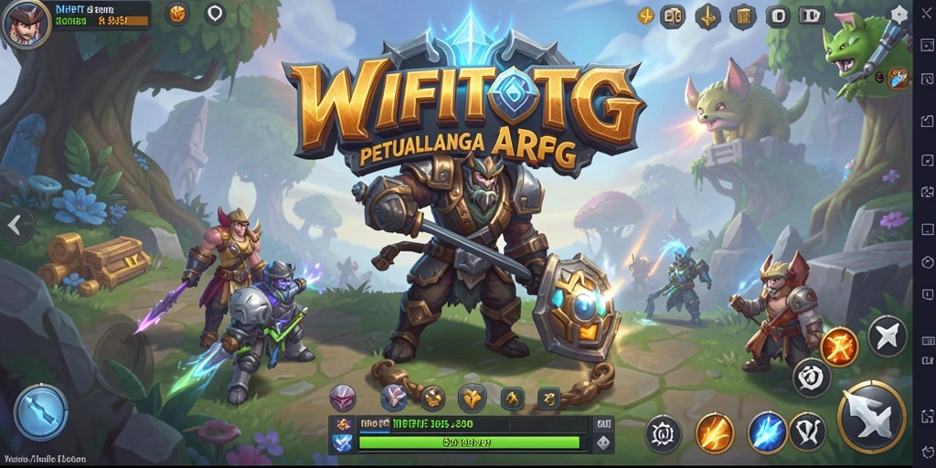 Tangkapan layar menunjukkan aksi mendebarkan dalam permainan ARPG WIFITOTO.
